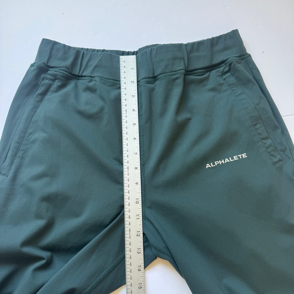 Alphalete Pro Elite Joggers Drawstring Athletic Pants Teal Luon Stretch Sz L - Picture 6 of 13